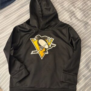 NHL Black Hoodie with Penguin Logo